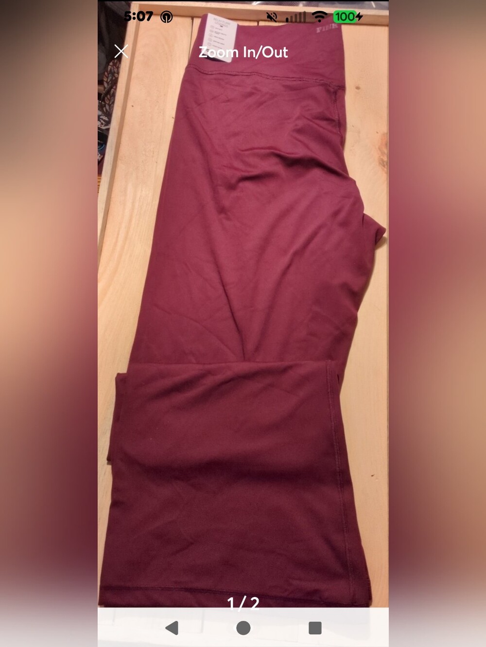 Pink relay flare pants